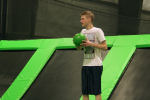 Challenge your friends to high energy dodgeball match